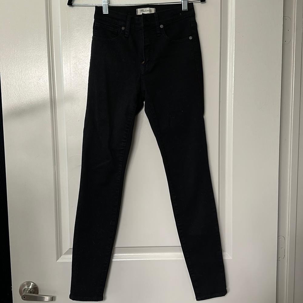 Black madewell skinny jeans